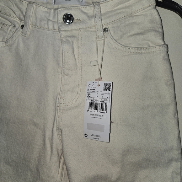 MNG Women's Cream Jeans - Picture 2 of 8